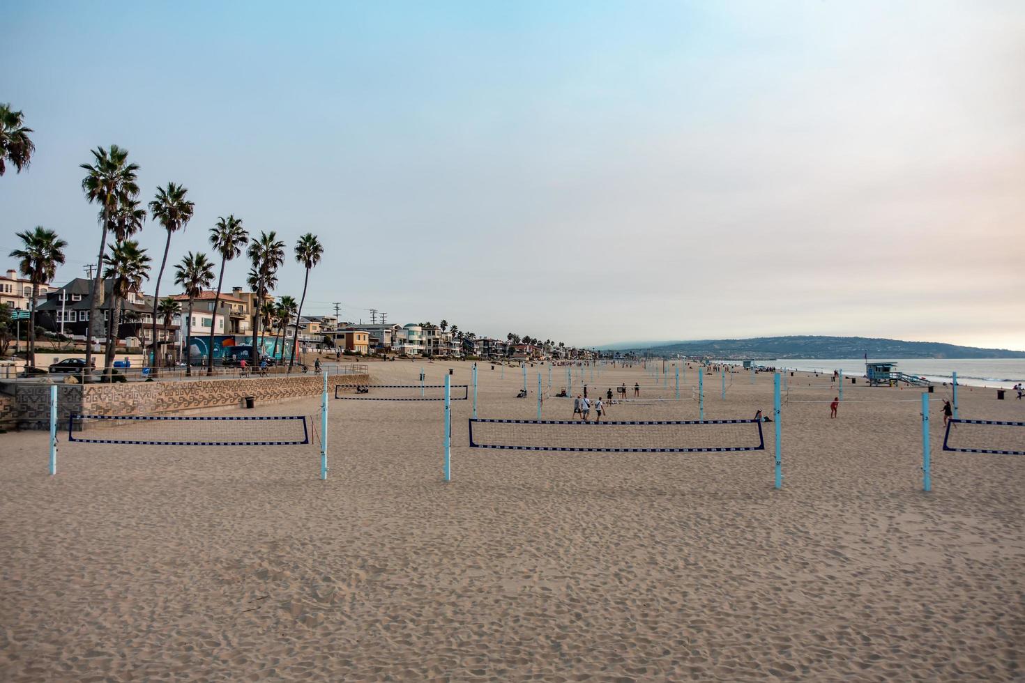 Huntington Beach, CA, 2021 - People at the beach photo