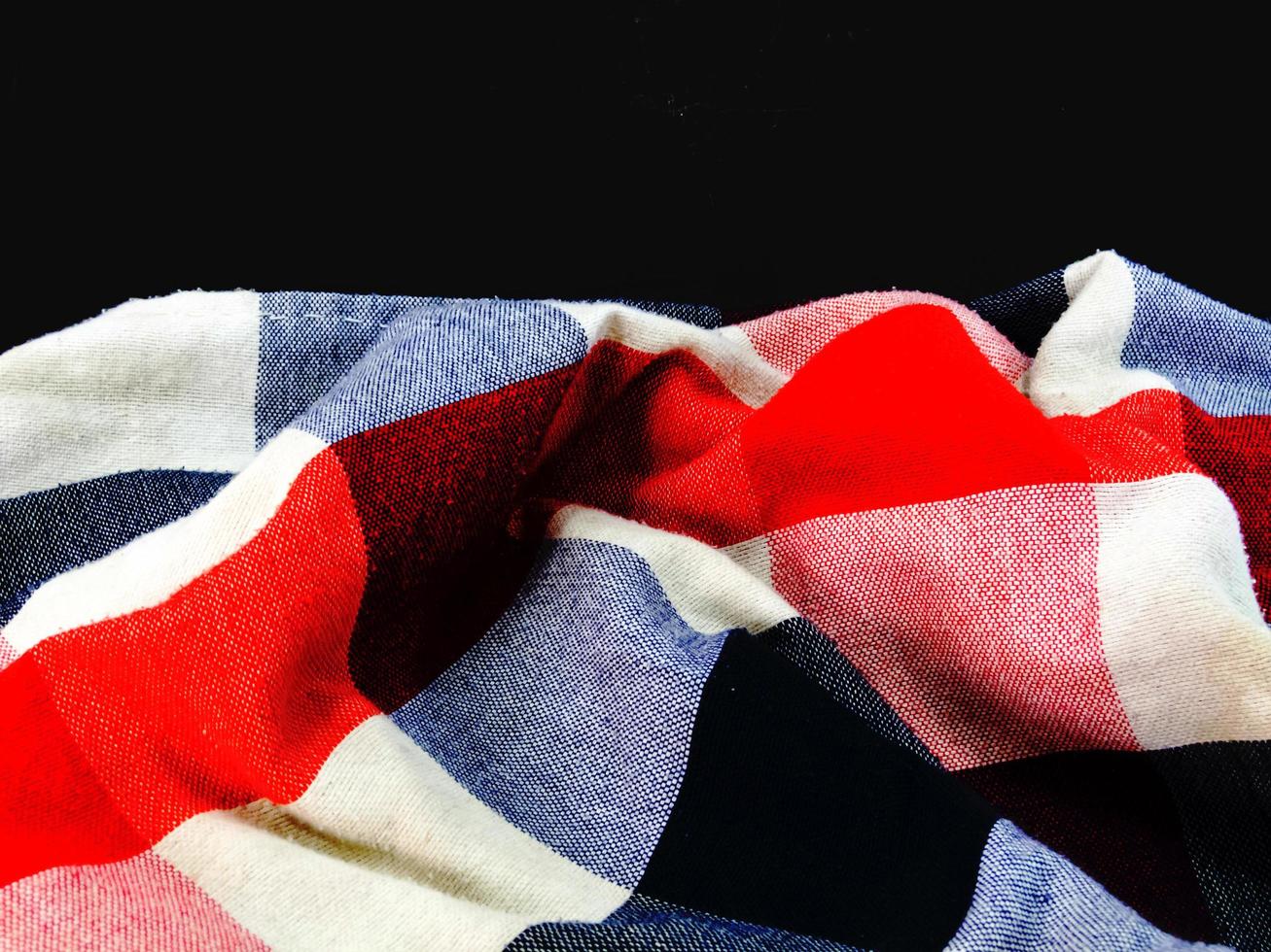 loincloth or Scottish Tissue style isolated on black background. photo