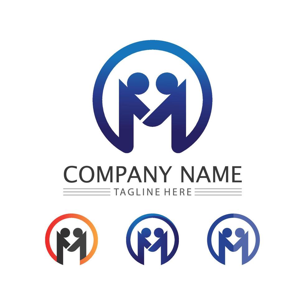 People logo, Team, Succes people work, Group and Community, Group Company and Business logo vector and design Care, Family icon Succes logo