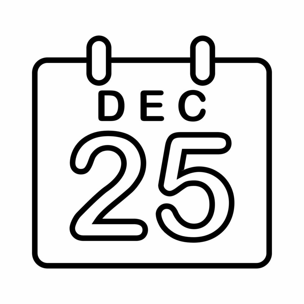 icono de calendario de navidad ... vector