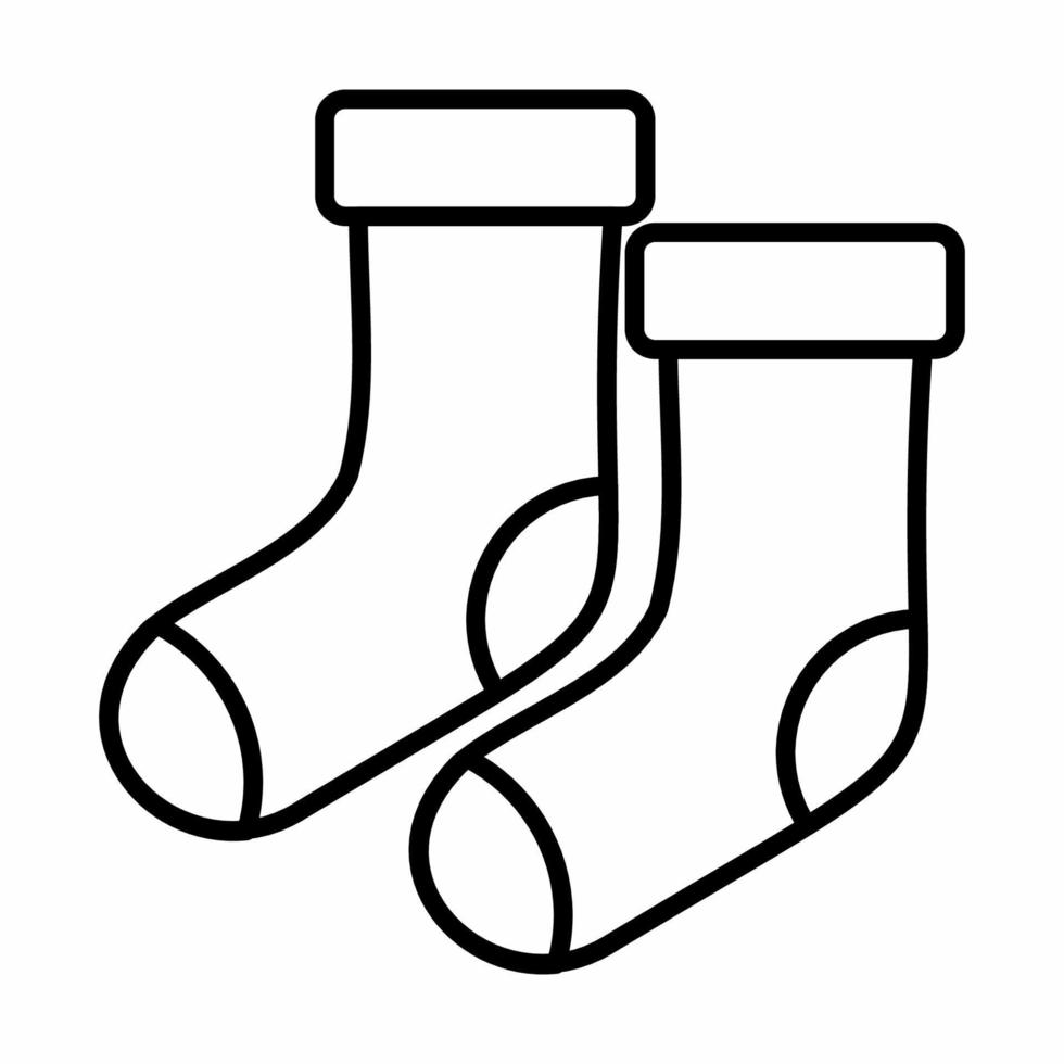 Christmas Sock Icon Line Styl... 4581956 Vector Art at Vecteezy