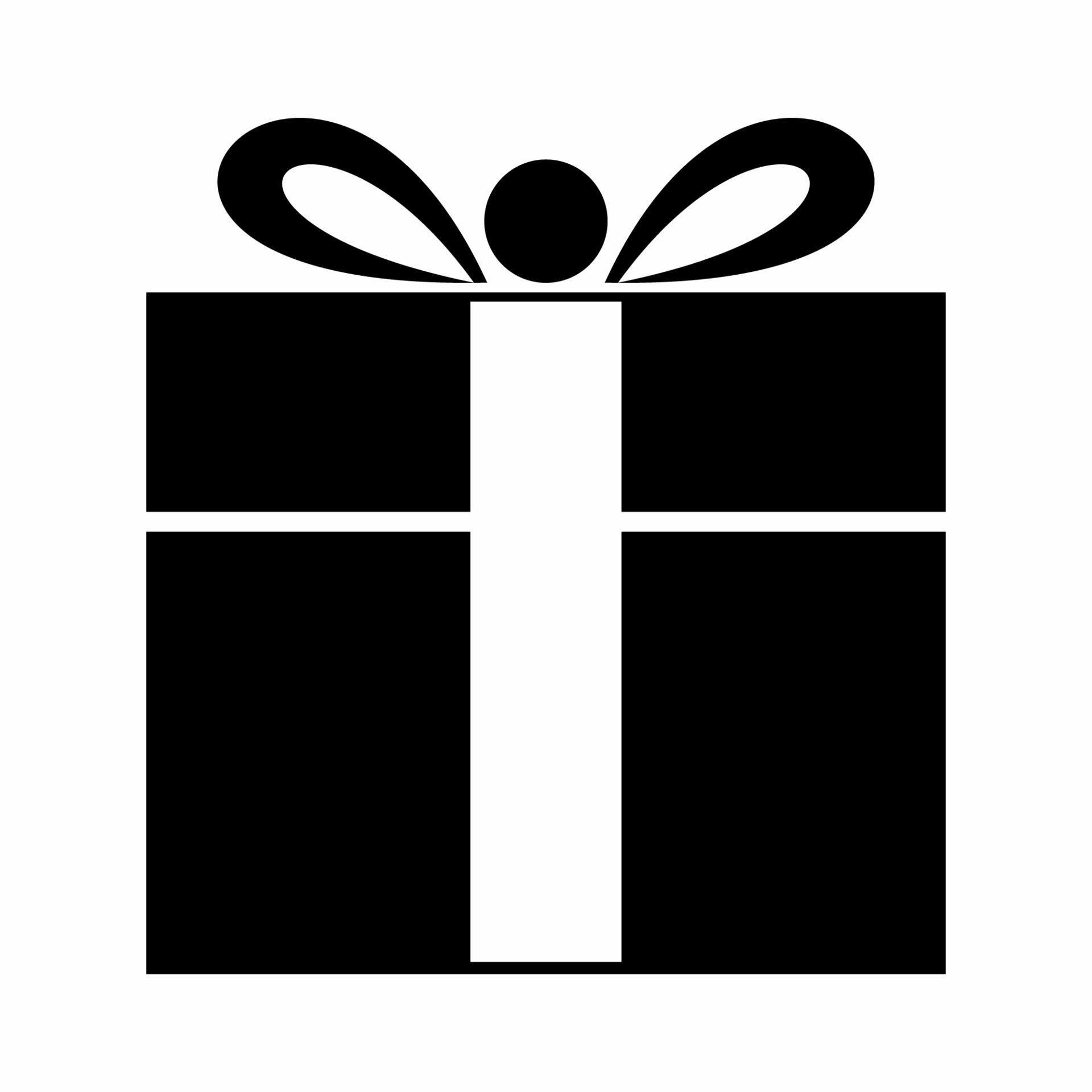 Gift Box Icon Black and White... 4581978 Vector Art at Vecteezy