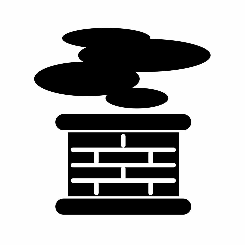 Chimney Icon Black and White ... vector