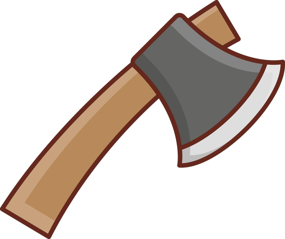 Premium Vector  Axe wood cutter flat vector illustration