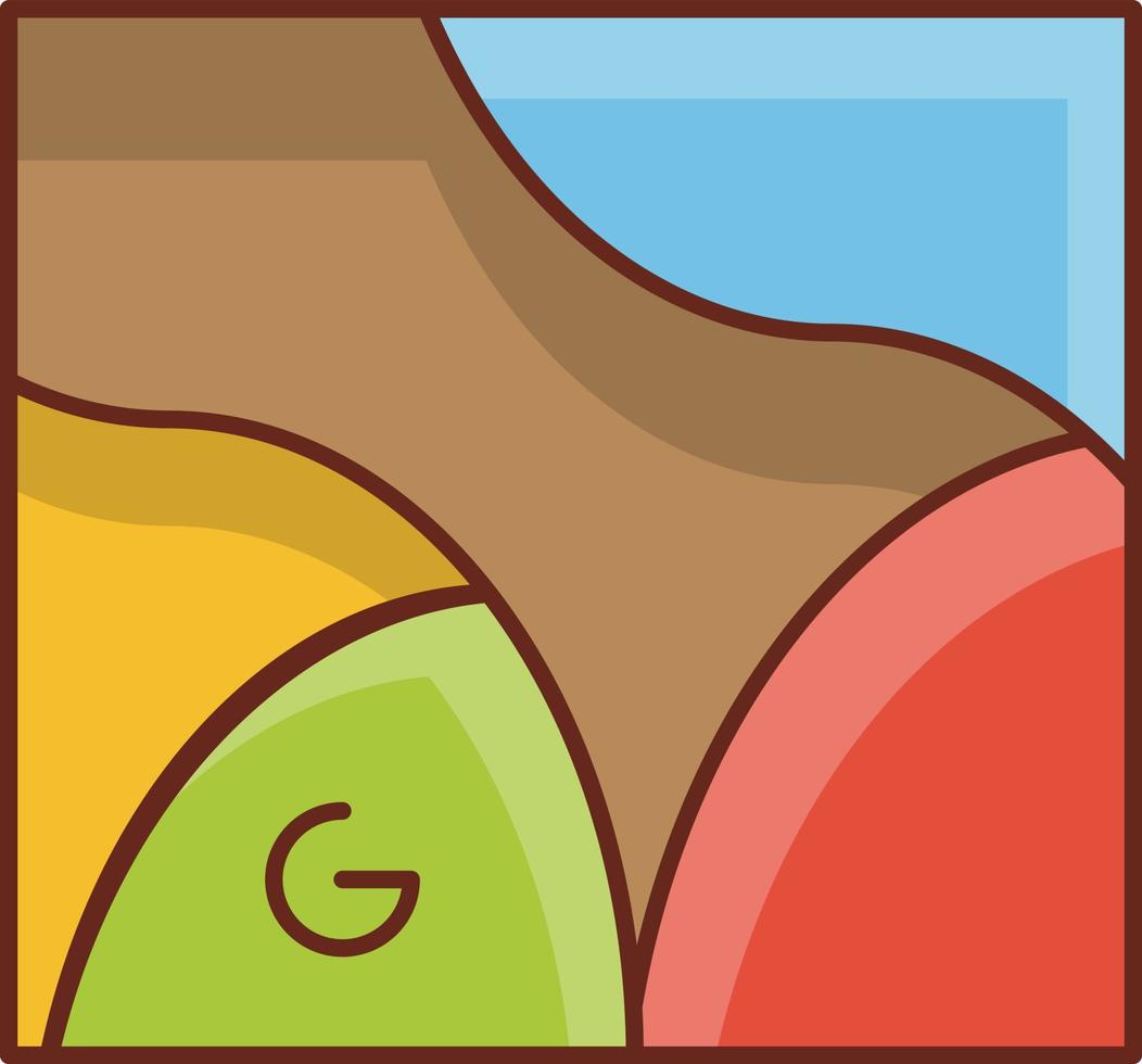 google map  colour Line icons vector