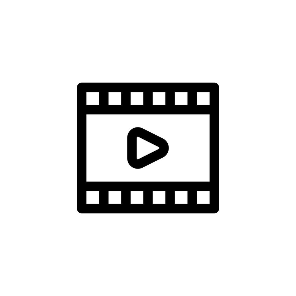 video movie icon design vector symbol movie, filmstrip, film, cinema for multimedia