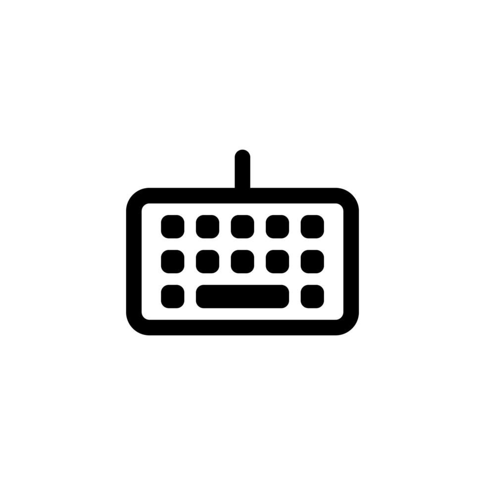 keyboard icon design vector symbol input, hardware, technology, device for multimedia