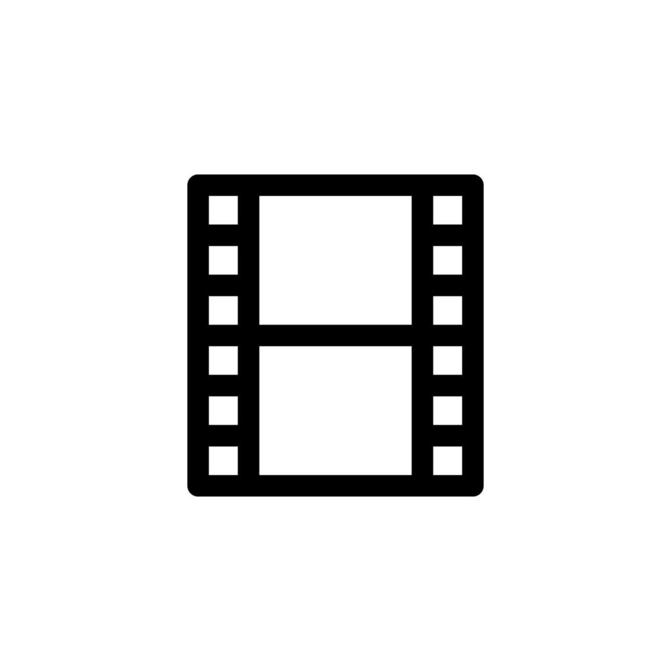 film strip icon design vector symbol frame, cinema, film, entertainment for multimedia