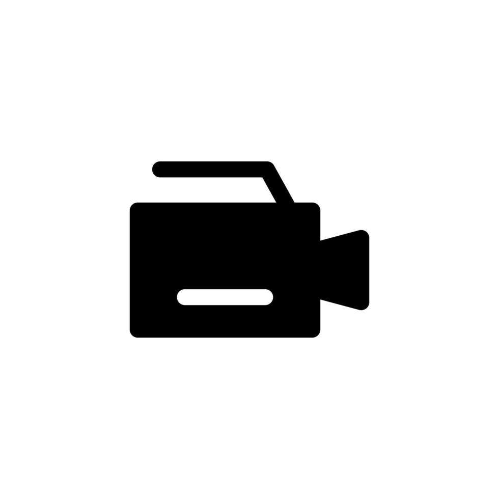 video camera icon design vector with symbol movie, camera, video for multimedia