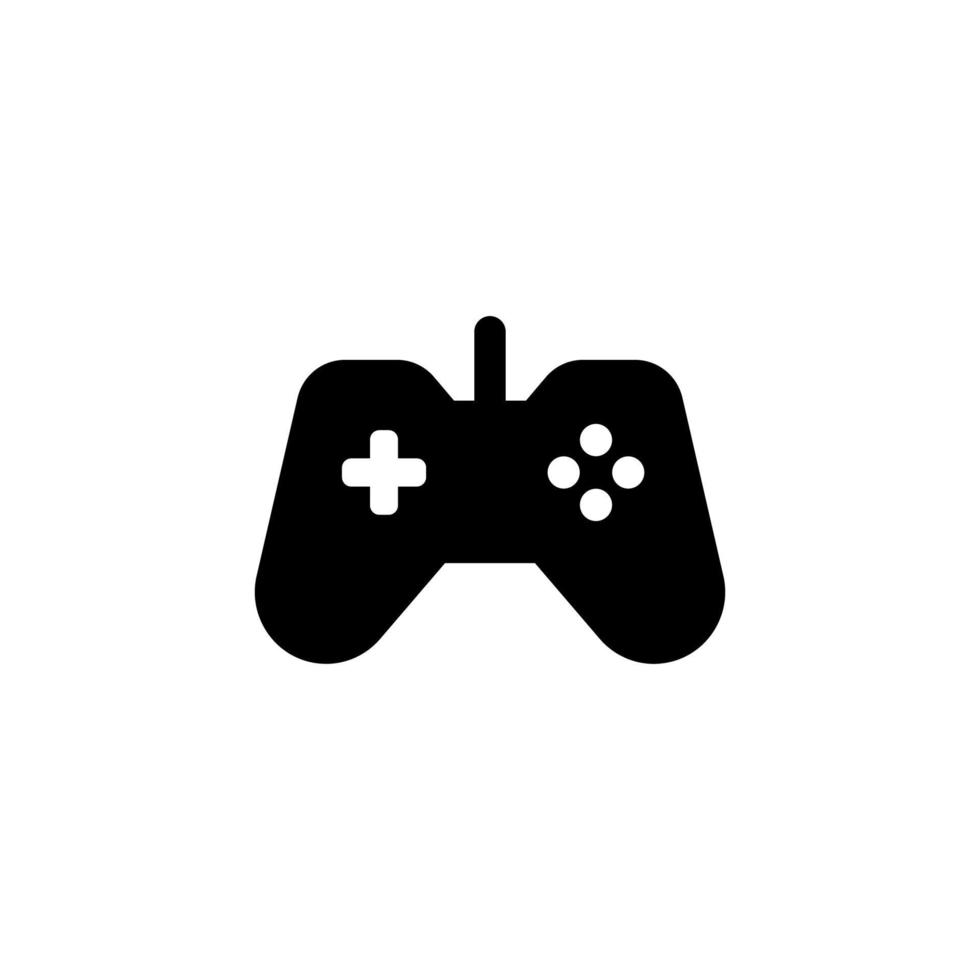gamepad icon design vector símbolo juego, juegos, controlador, joystick para multimedia