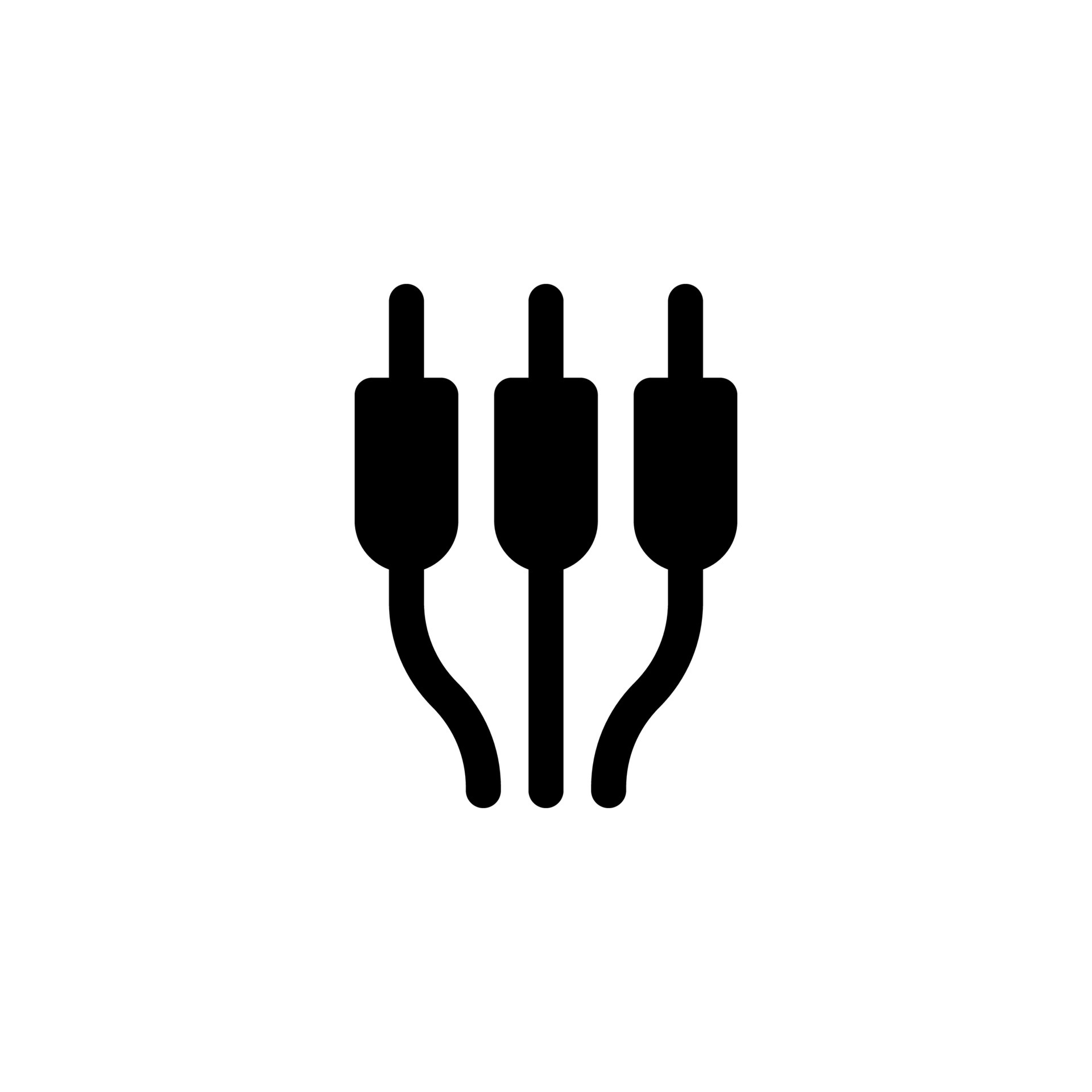 audio jack icon design vector symbol av, audio, jack, cable, connector