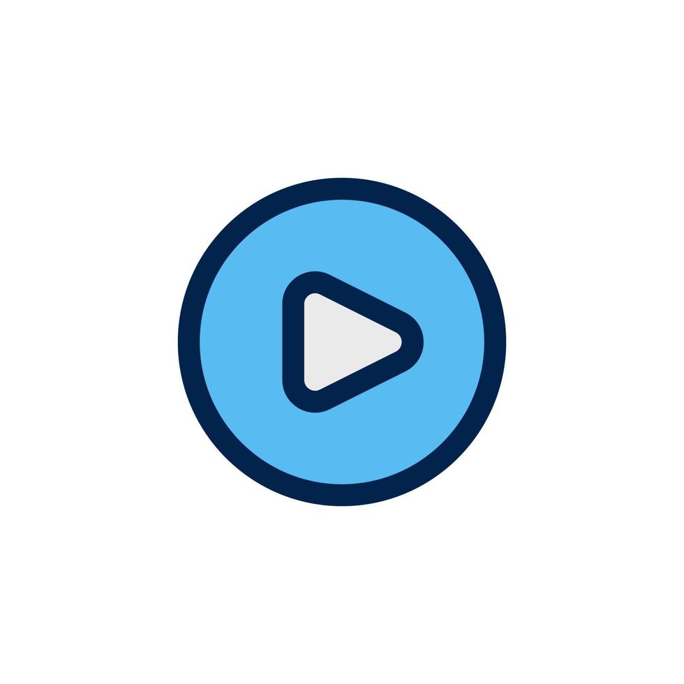 play icon design vector symbol pause, button, video, player for multimedia