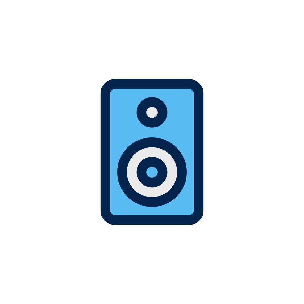 speaker box icon design vector symbol woofer, loudspeaker, sound, music for multimedia