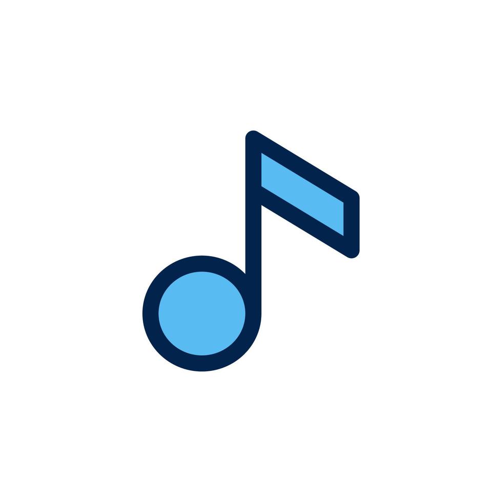 music note icon design vector symbol music, note, sound, melody, musical for multimedia