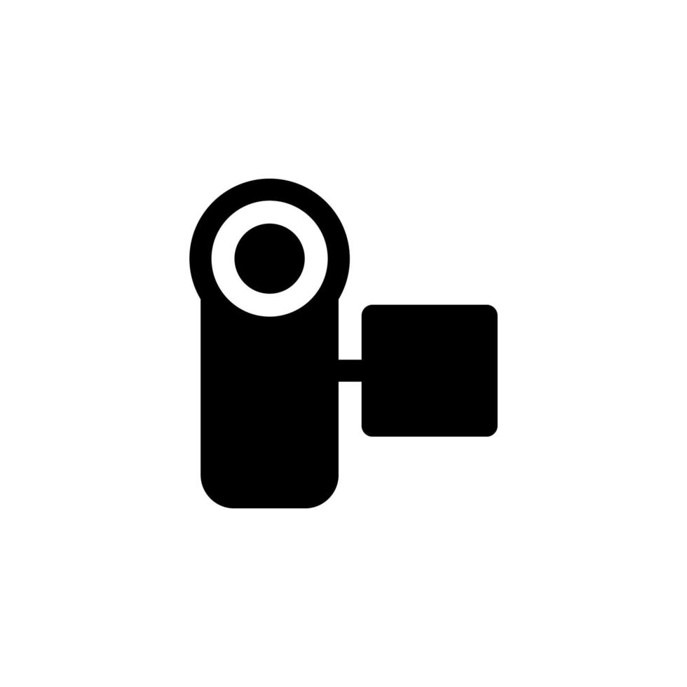 Handy cam icon design vector símbolo cámara de video, grabadora de cam, práctica, cam para multimedia