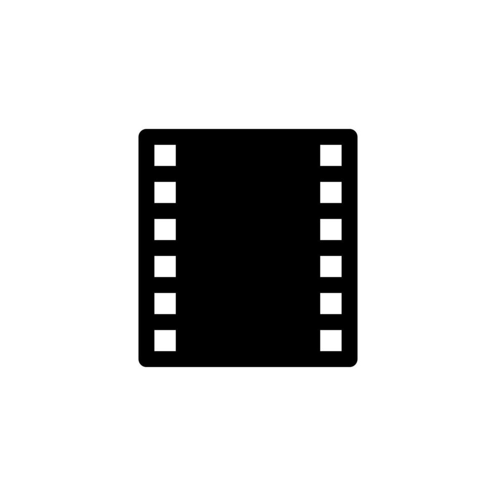 tira de película icono diseño vector símbolo marco, cine, película, entretenimiento para multimedia