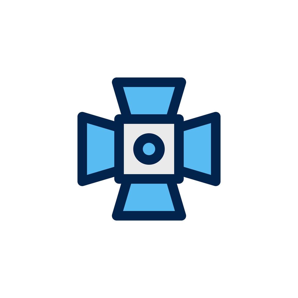 spotlight icon design vector symbol studio, floodlight, lamp, light for multimedia