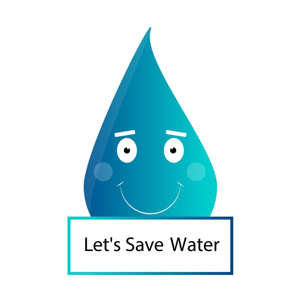 Flat design world water day event design concept vector