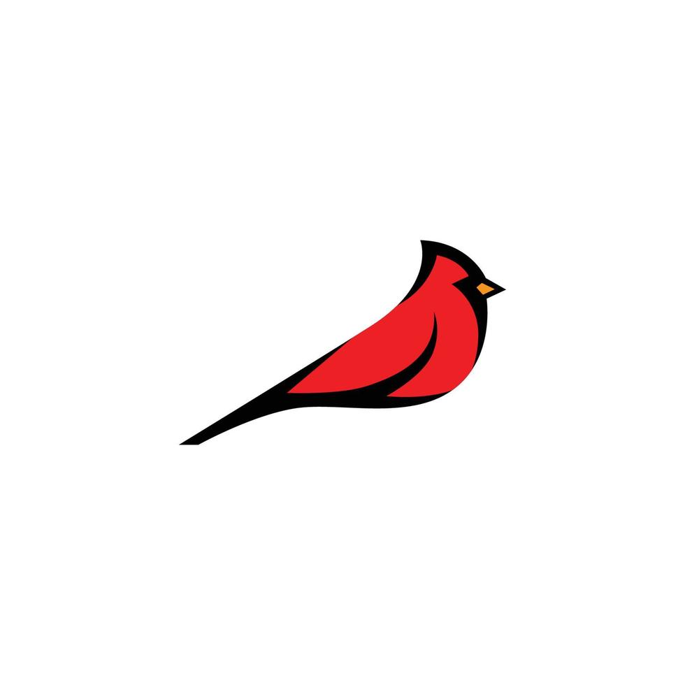 diseño de vector de pájaro cardenal