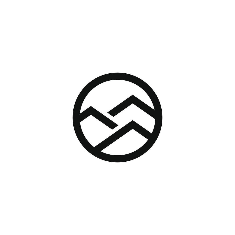 line mountain vector design