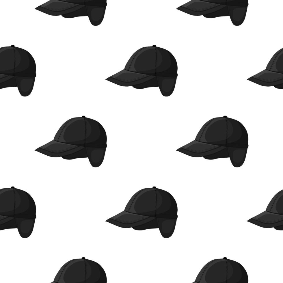 Illustration on theme pattern hats baseball vector