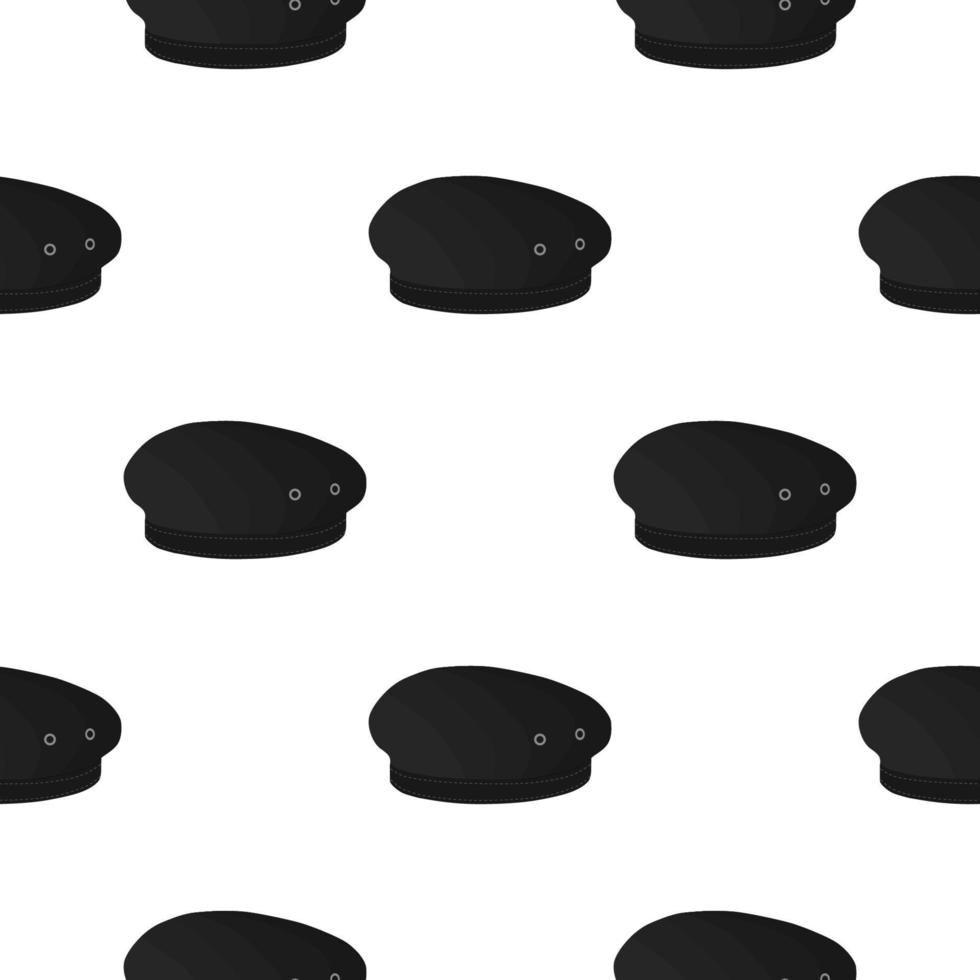 Ilustración sobre el tema patrón de colores sombreros boina vector