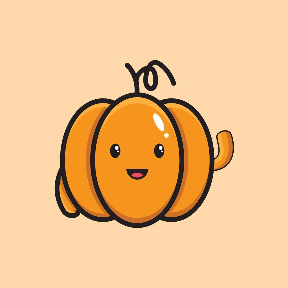 linda ilustración de calabazas vector