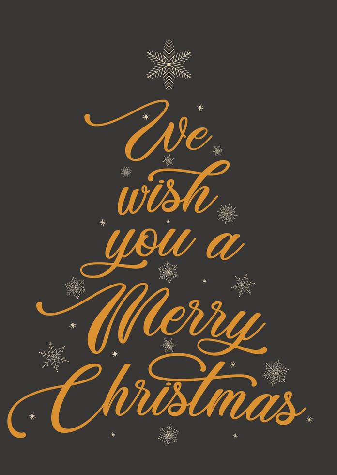 Wish you a Merry Christmas card vector