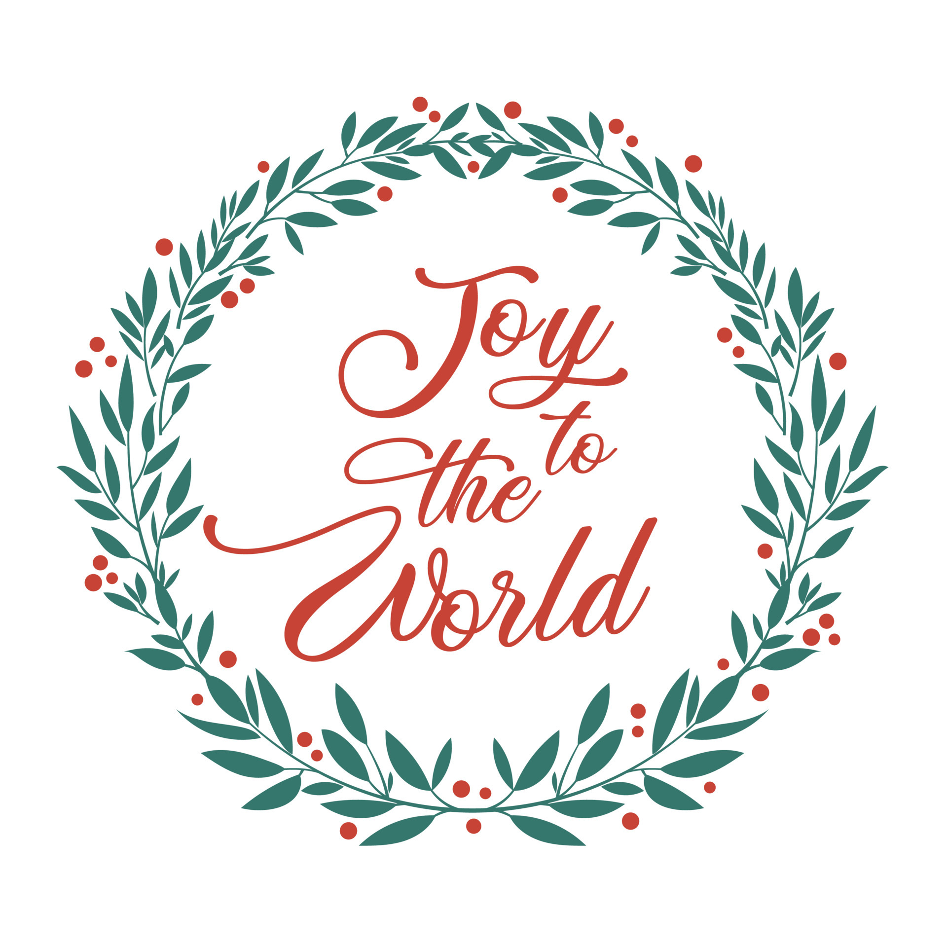 Joy to the world card 4583731 Vector Art at Vecteezy