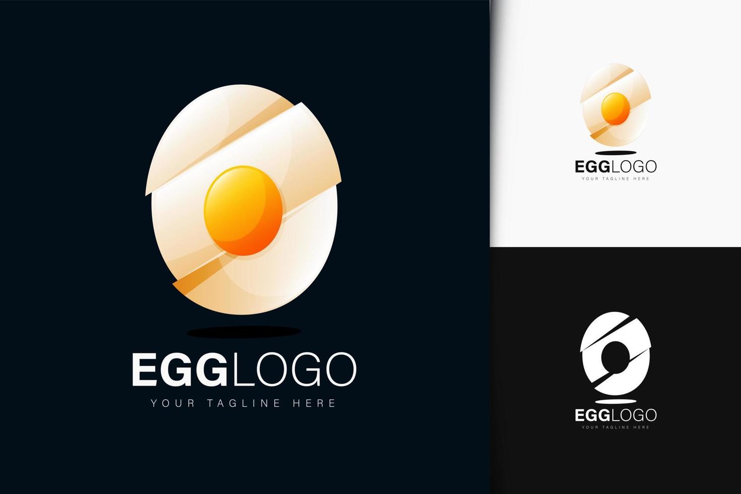 Egg logo design vector
