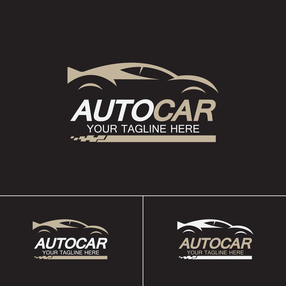 plantilla de diseño de vector de icono de símbolo de logotipo de coche automático