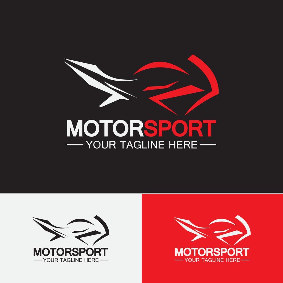 Motorcycle Sport Logo Symbol Vector illustration Design Template