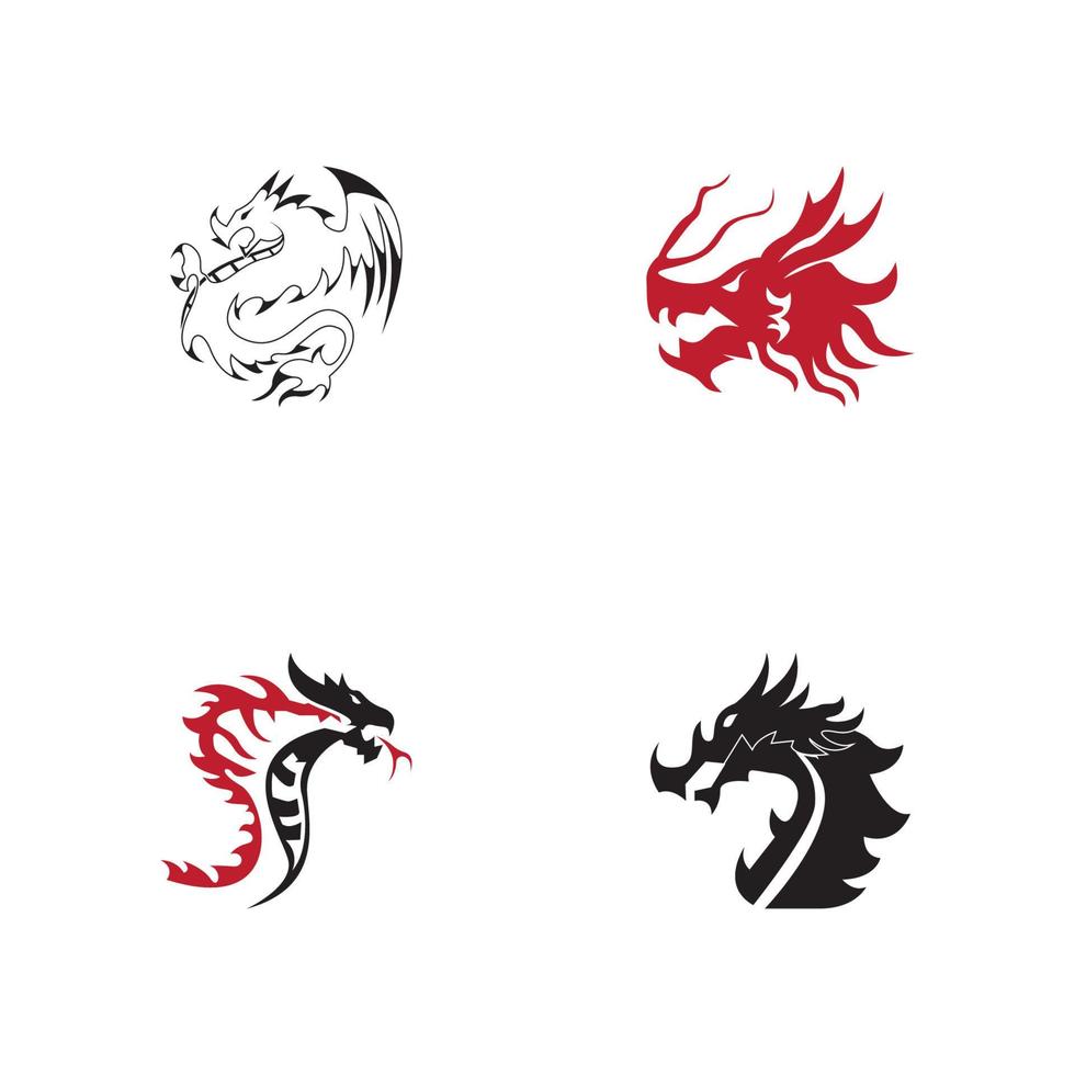 Dragon vector icon illustration