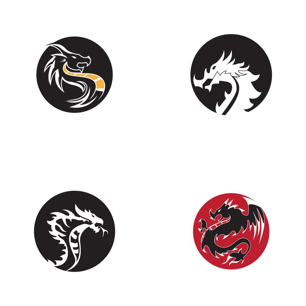 Dragon vector icon illustration