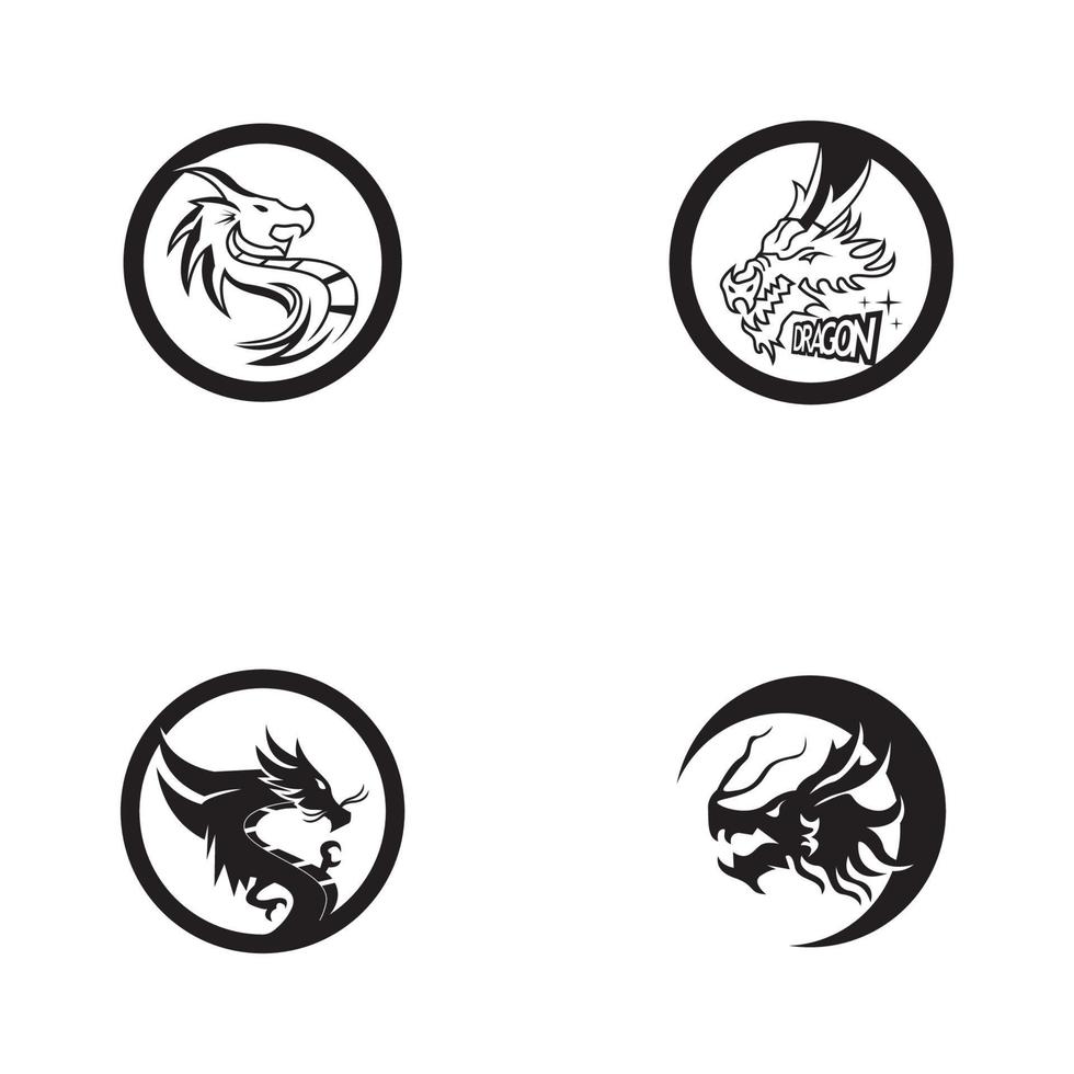 Dragon vector icon illustration
