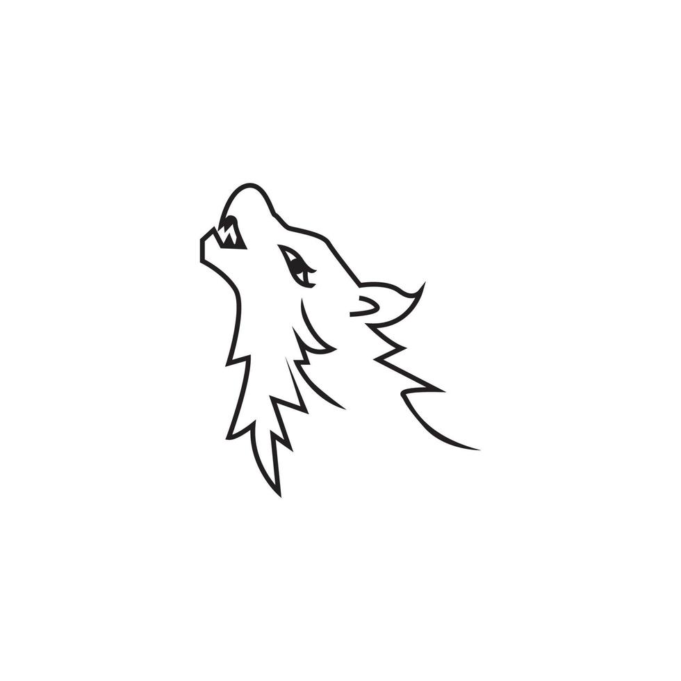 Wolf icon and symbol vector illustration