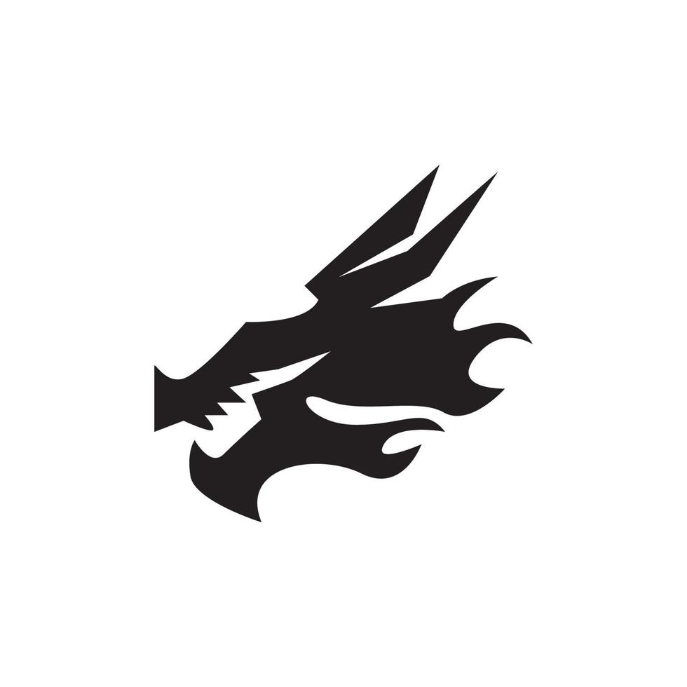 Dragon vector icon illustration