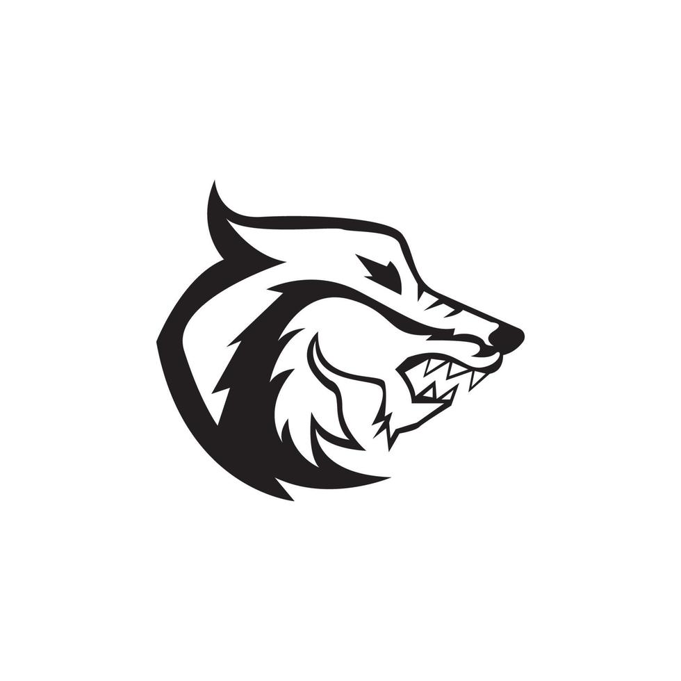 Wolf icon and symbol vector illustration