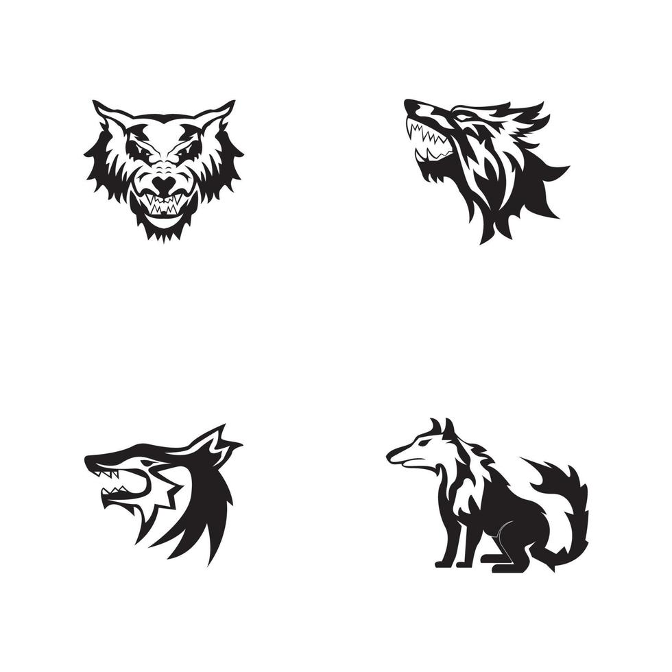 Wolf icon and symbol vector illustration