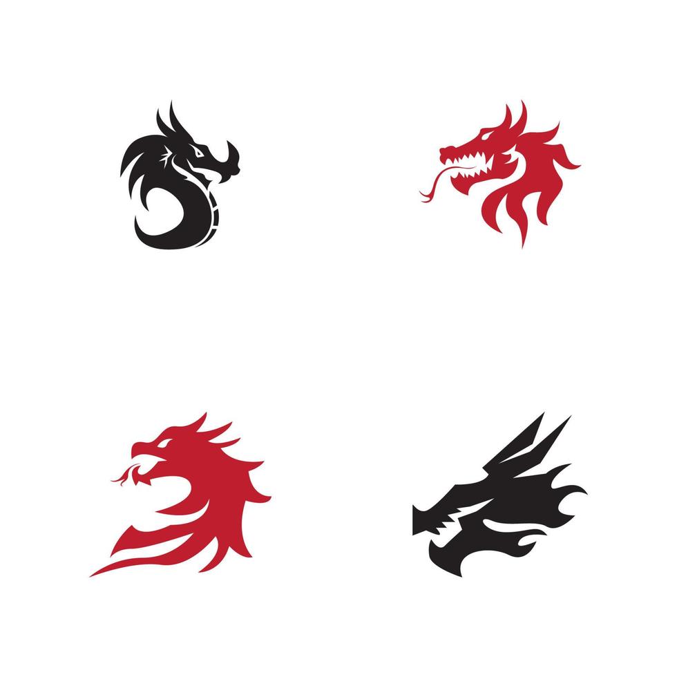 Dragon vector icon illustration