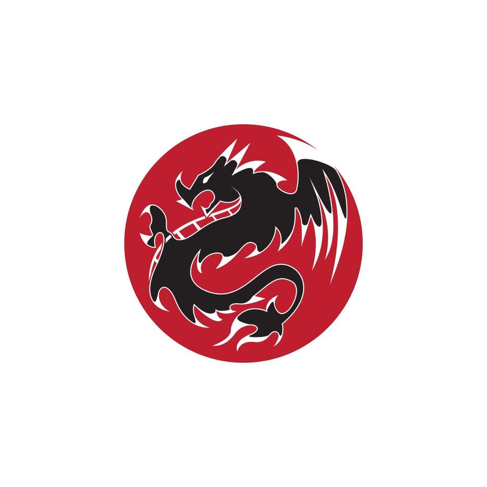 Dragon vector icon illustration