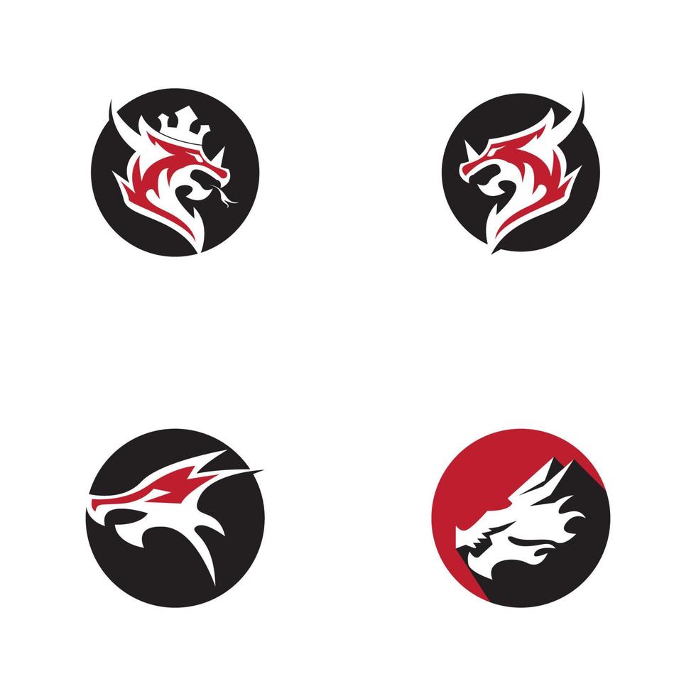 Dragon vector icon illustration