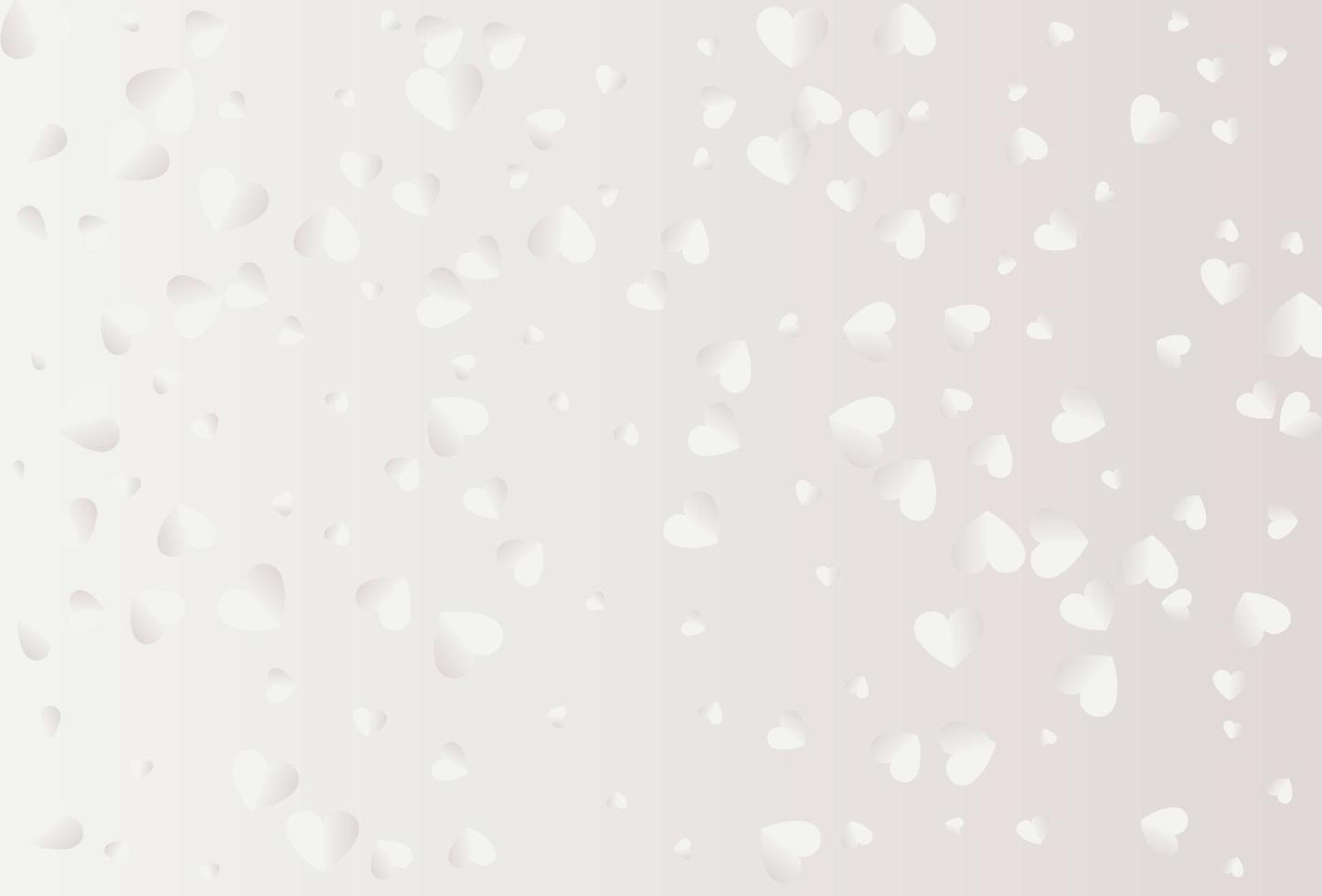 Valentine's day hearts vector isolated on white background.