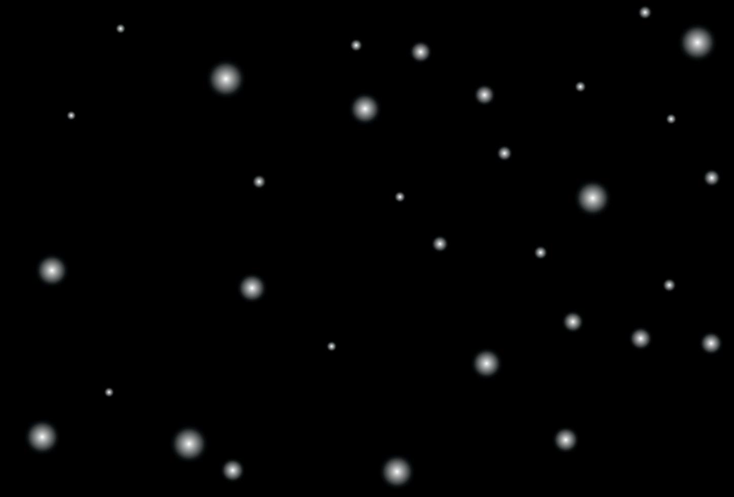 Snowflakes on a black background. Vector