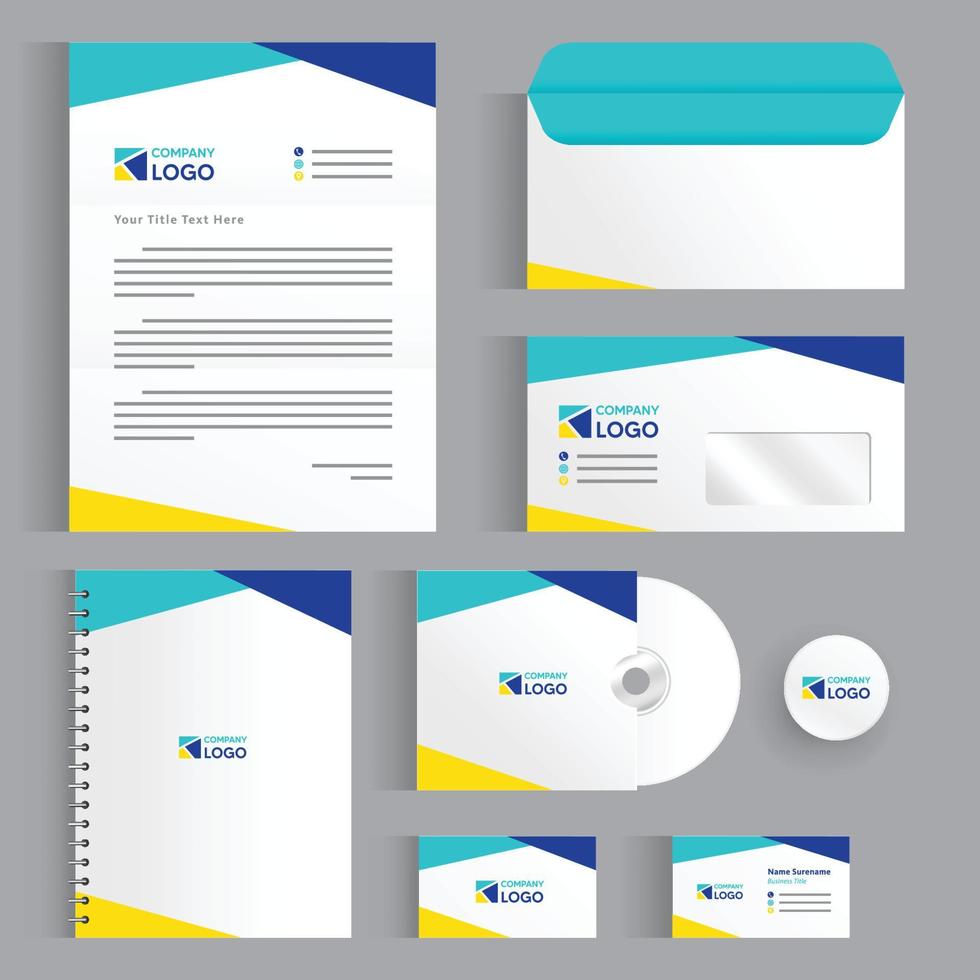 Stationary Template Set vector