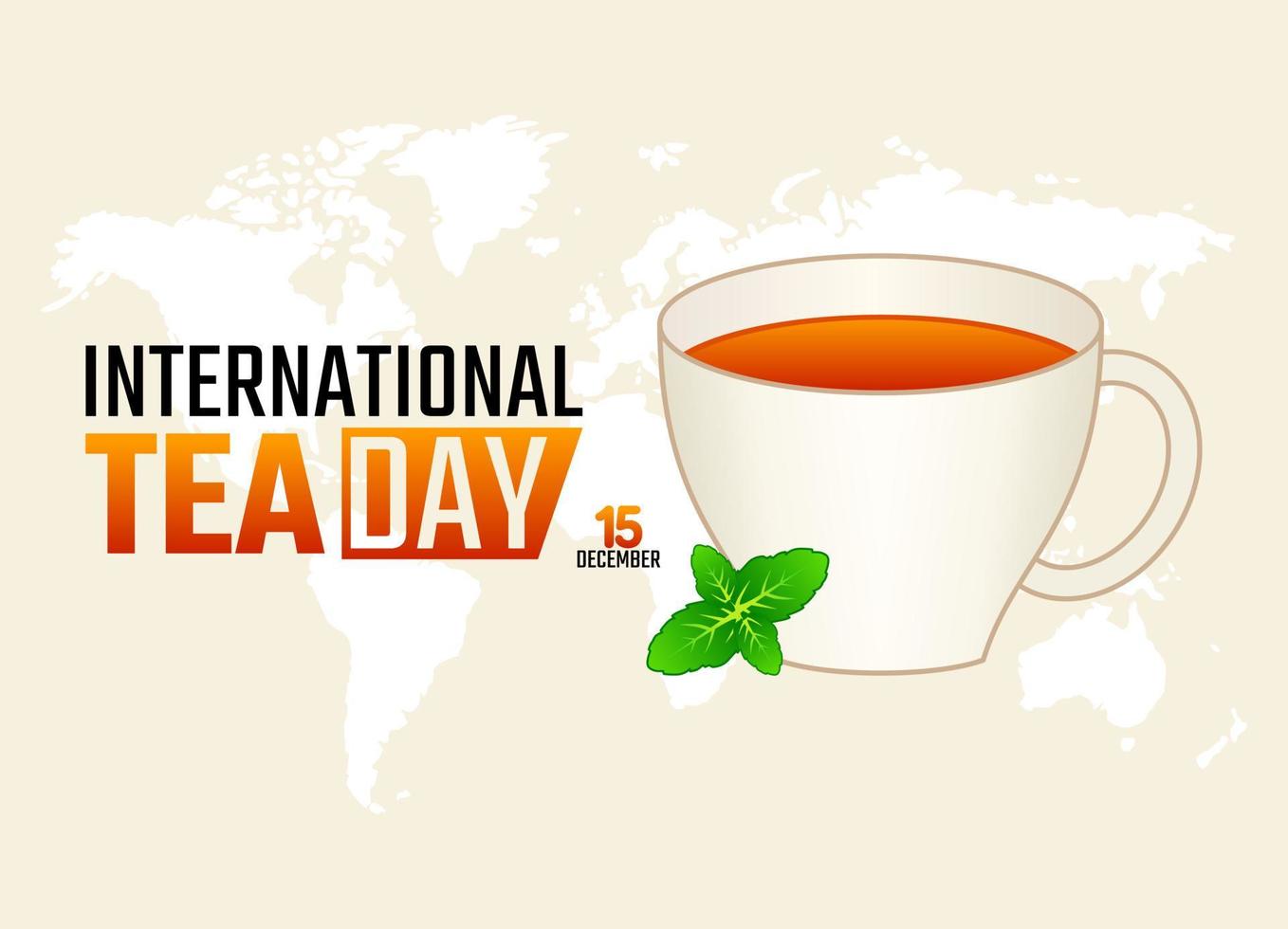 vector graphic of international tea day good for international tea day