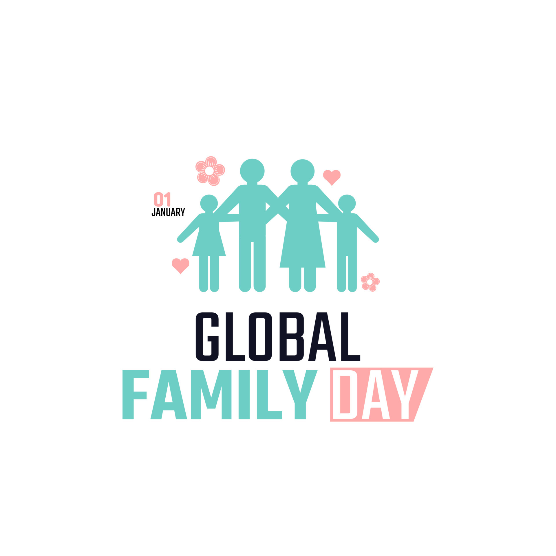 vector graphic of global family day good for global family day
