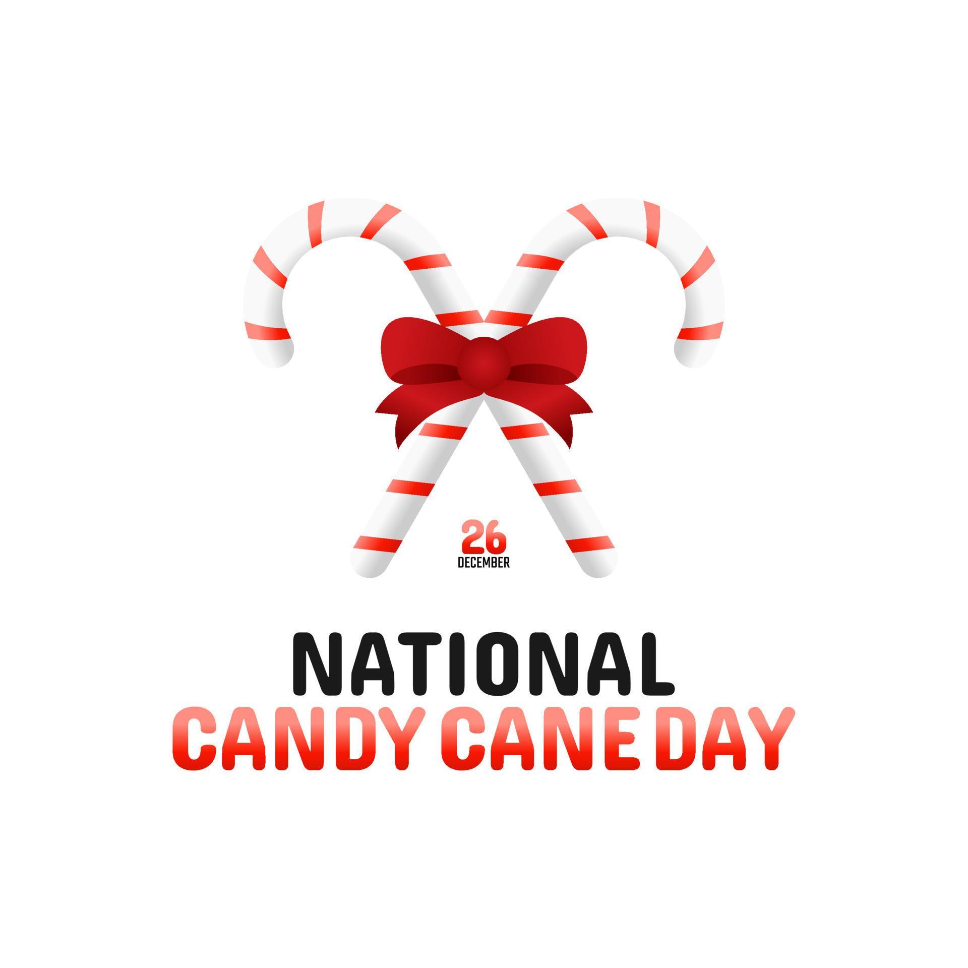 vector graphic of national candy cane day good for national candy cane