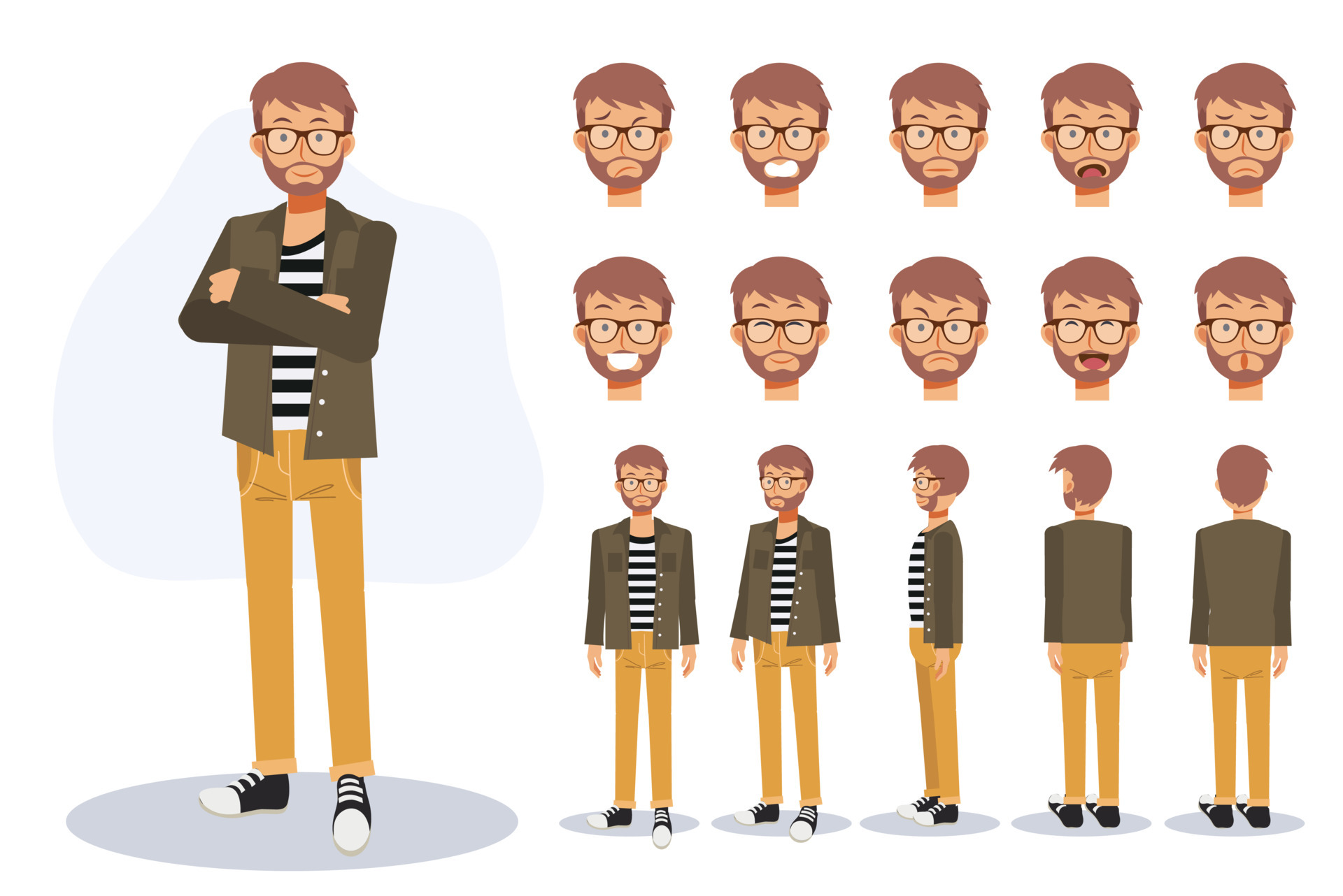 Male avatar configurator Motion graphics design, Motion graphics animation, Character design inspiration