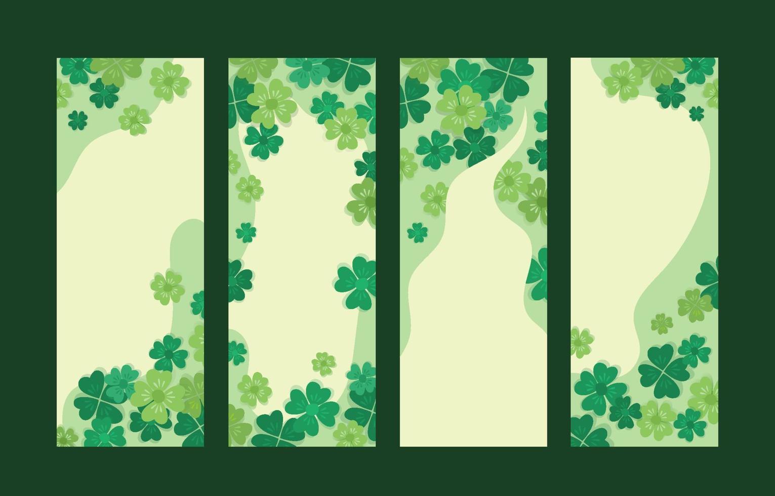 Clover Banner Design vector